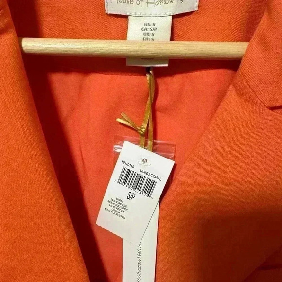 NWT House of Harlow Orange Blazer Jacket Size Small - Picture 8 of 9